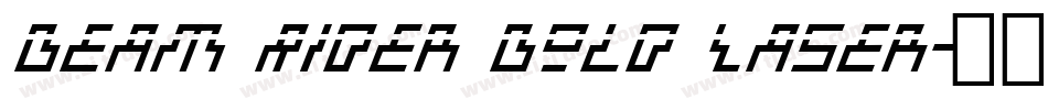 Beam Rider Bold Laser字体转换
